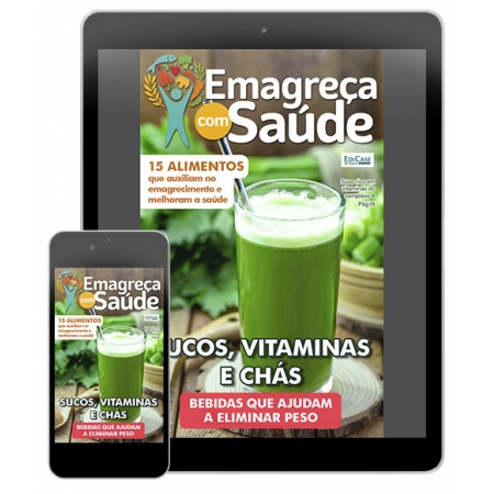 Emagreça Com Saúde Ed. 22 - Sucos, Vitaminas e Chás  - *PRODUTO DIGITAL (PDF)