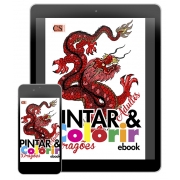 Pintar e Colorir Adultos Ed. 36 - Dragões - PRODUTO DIGITAL (PDF)