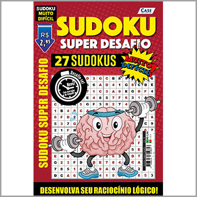 Sudoku Super Desafio Ed. 01 - VERSÃO PARA DOWNLOAD (PDF) e IMPRIMIR - Muito Difícil - Só Jogos 16x16 Super Desafio Com Letras e Números