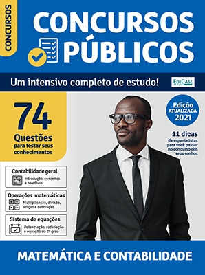 Apostilas Concursos Públicos Ed. 04 - Matemática e Contabilidade - PRODUTO DIGITAL (PDF)