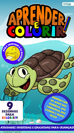 Aprender e Colorir Ed. 24 - Desenhos - PRODUTO DIGITAL (PDF)
