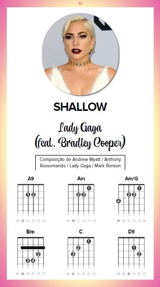 Cifras Dos Sucessos Ed. 16 - Lady Gaga -  PRODUTO DIGITAL (PDF)
