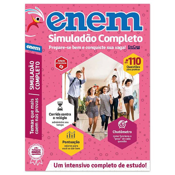 Kit c/ 2 Livro ENEM - Redação e Simuladão Completo Ed.01