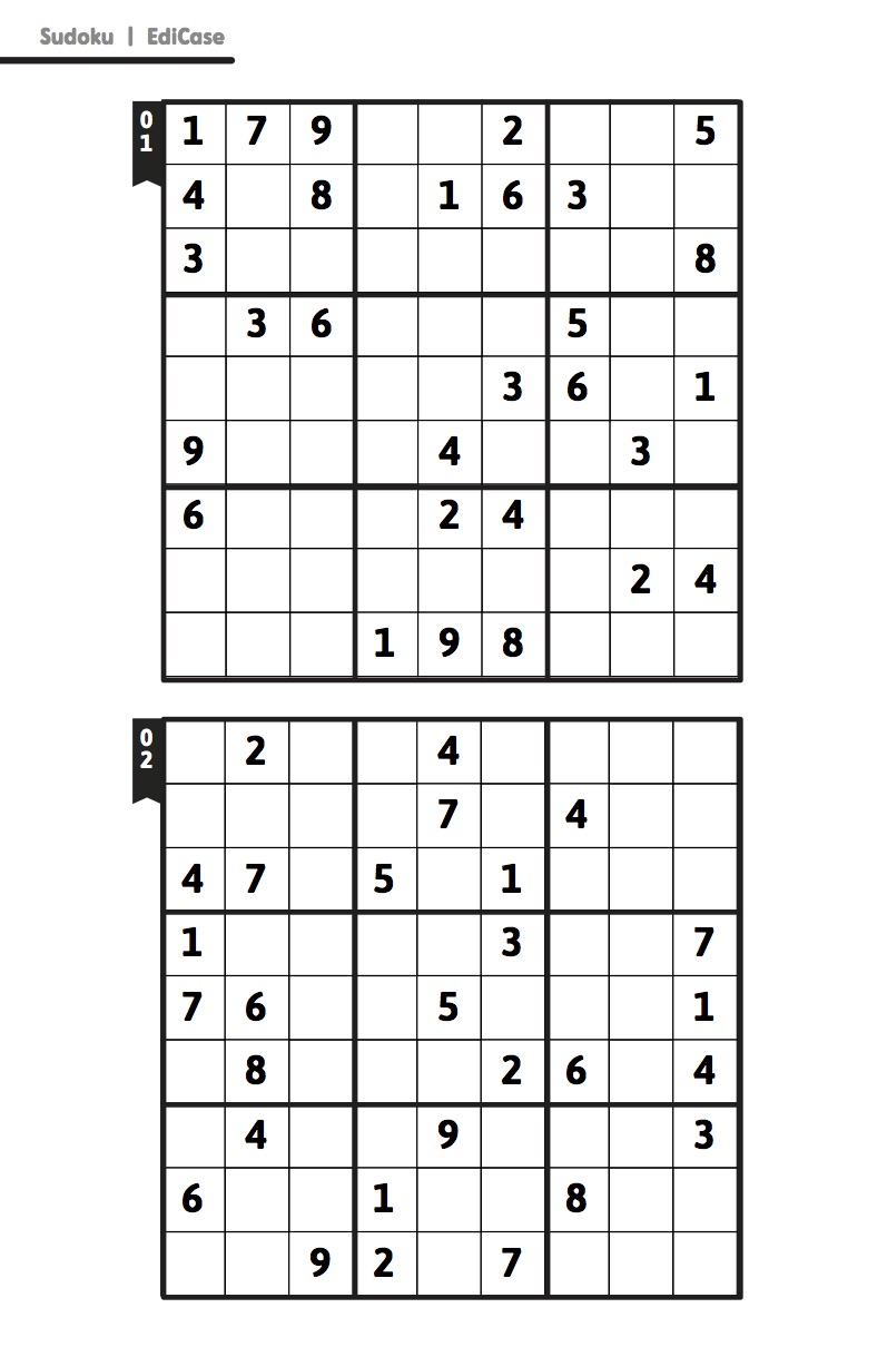 Livro Sudoku Ed. 27 - Médio/Difícil - Só Jogos 9x9 - 2 jogos por página