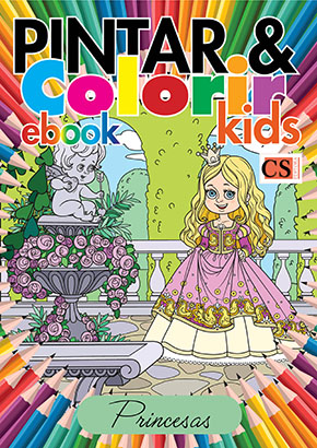 Pintar e Colorir Kids Ed. 14 - Princesas - PRODUTO DIGITAL (PDF)