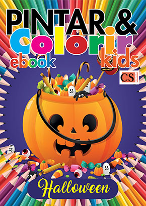 Pintar e Colorir Kids Ed. 32 - Halloween - PRODUTO DIGITAL (PDF)
