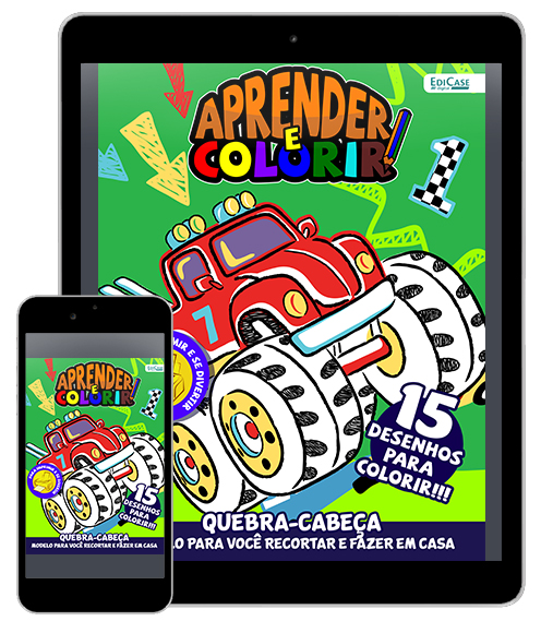 Revista Digital Aprender e Colorir Ed. 34 - Carros (PDF)