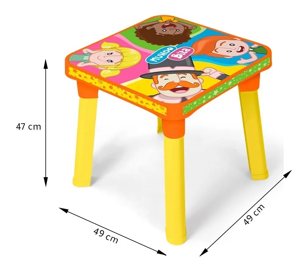 Conjunto Mesa Infantil com Cadeira Mundo Bita