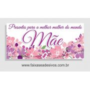 A542M - Adesivo Dia das Mães - Faixa adesiva lilás