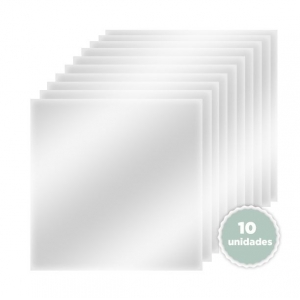 Kit de Plásticos de Vinil 30 x 30 com 10 unidades - JuJu Scrapbook