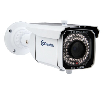 Camera IR Externa Greatek CCD Sony 760H Lente Varifocal 4-9mm SEGC-7650E