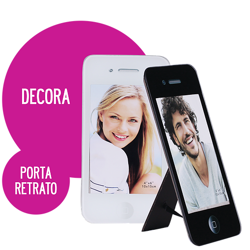 Porta Retrato Vidro Cell Phone
