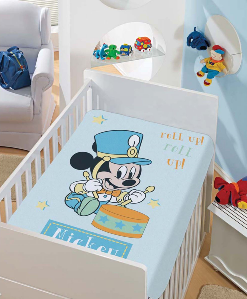 Manta Microfibra Infantil 0,80m x 1,10m Mickey Roll Up Disney