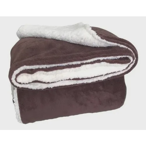 Cobertor Casal Dupla Face Sherpa Toque Lã de Ovelha  Microfibra 1,80 x 2,20
