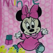 Cobertor Infantil Disney Baby Raschel Minnie Rosa 0,90x1,10