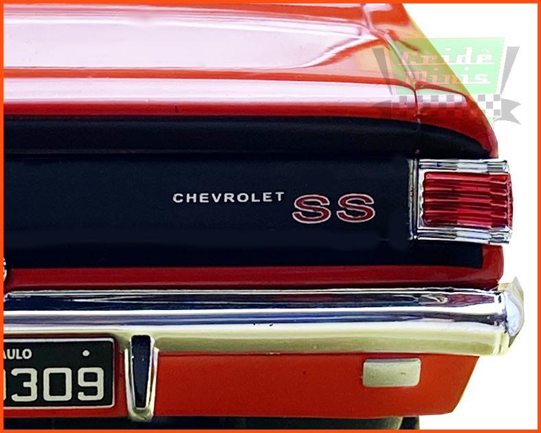 Chevrolet Opala SS 4100 1969 Vermelho - Carros Nacionais - escala 1/24