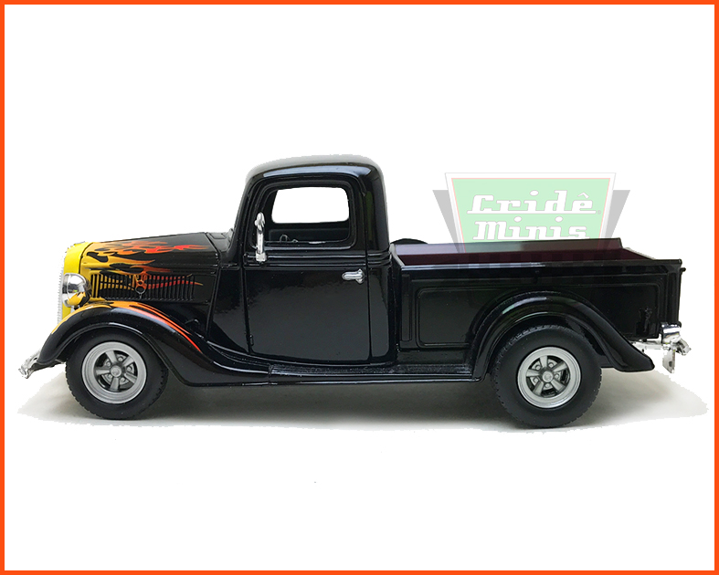 Ford Pick-up 1937 Flames - escala 1/24