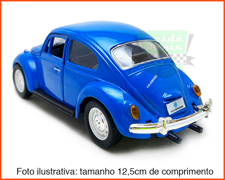 Fusca Sedan 1967 original Azul Sunnyside Fora de catálogo - escala 1/32