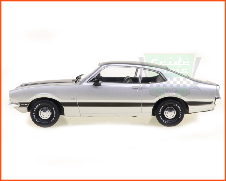 Maverick GT 1974 Prata - Carros Nacionais - escala 1/24