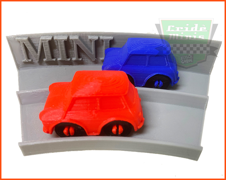 Mini Pista com 2 Carrinhos FUN - Impresso em 3D