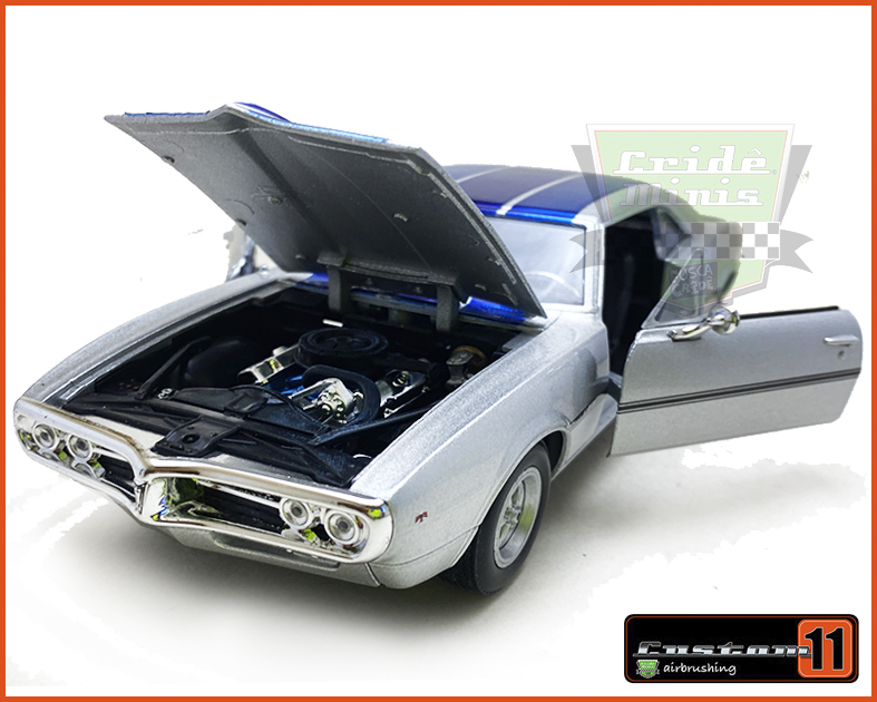 Pontiac Firebird 1967 Customizado - Peça única- escala 1/24