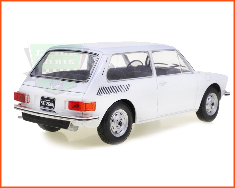 VW Brasília 1977 Branco  - Carros Nacionais - escala 1/24