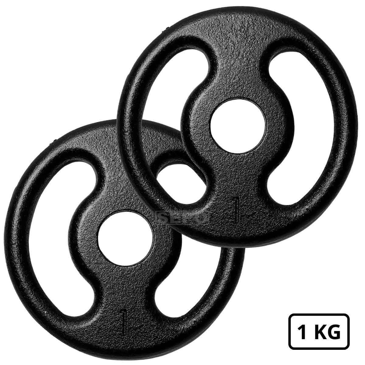 Kit com 12Kg em Anilhas Ferro Fundido Pares de 1, 2 e 3Kg - Loja Portal