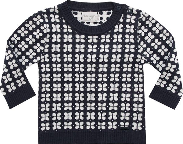 51.245 - Sweater com Jacquard Flores