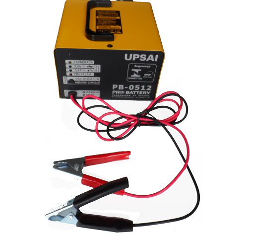 Carregador de Bateria Automático 12V Upsai PB0512  - GENSETEC GERADORES