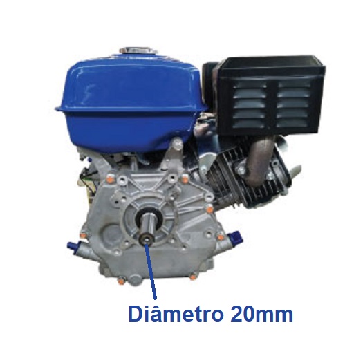 Motor Gasolina Emit 6.5 hp Eixo 20mm - GENSETEC GERADORES