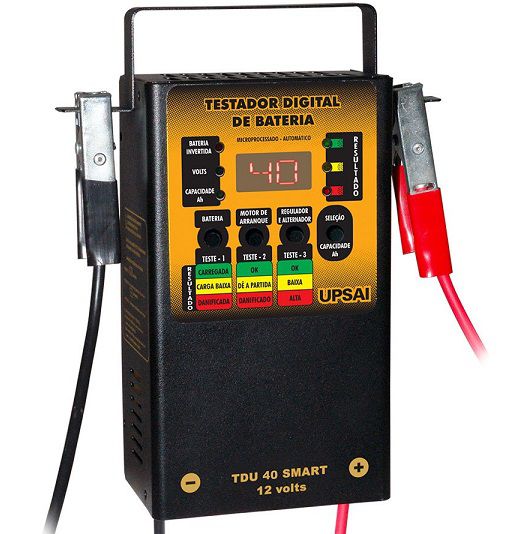 Testador de Baterias Digital Upsai Automático TDU 40 - GENSETEC GERADORES