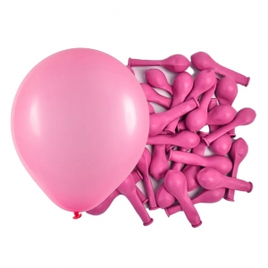 Balão de Látex Pink - 8 Polegadas - 50 Unidades