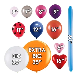 Balão de Látex Rosa Claro - 8 Polegadas - 50 Unidades