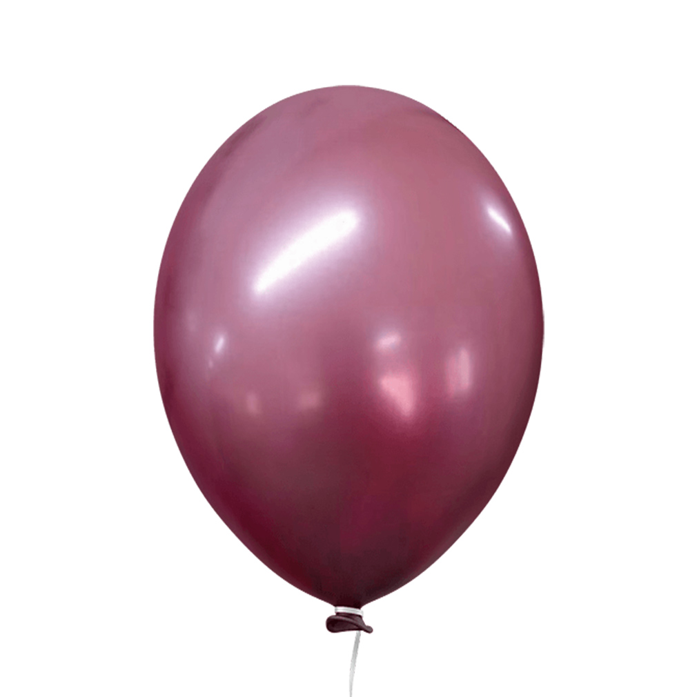 Balão Cromado Alumínio Pink - 5 Polegadas - 25 Unidades