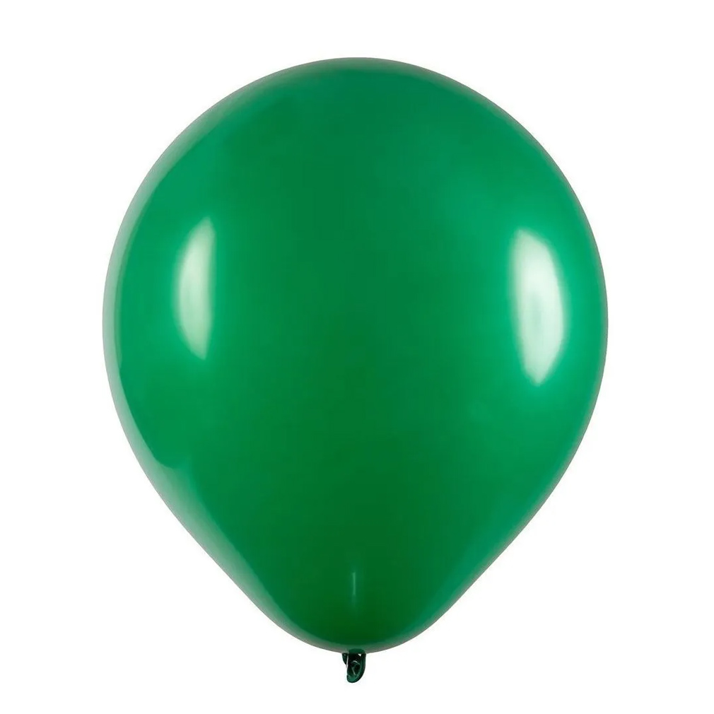 Balão de Látex Verde - 8 Polegadas - 50 Unidades