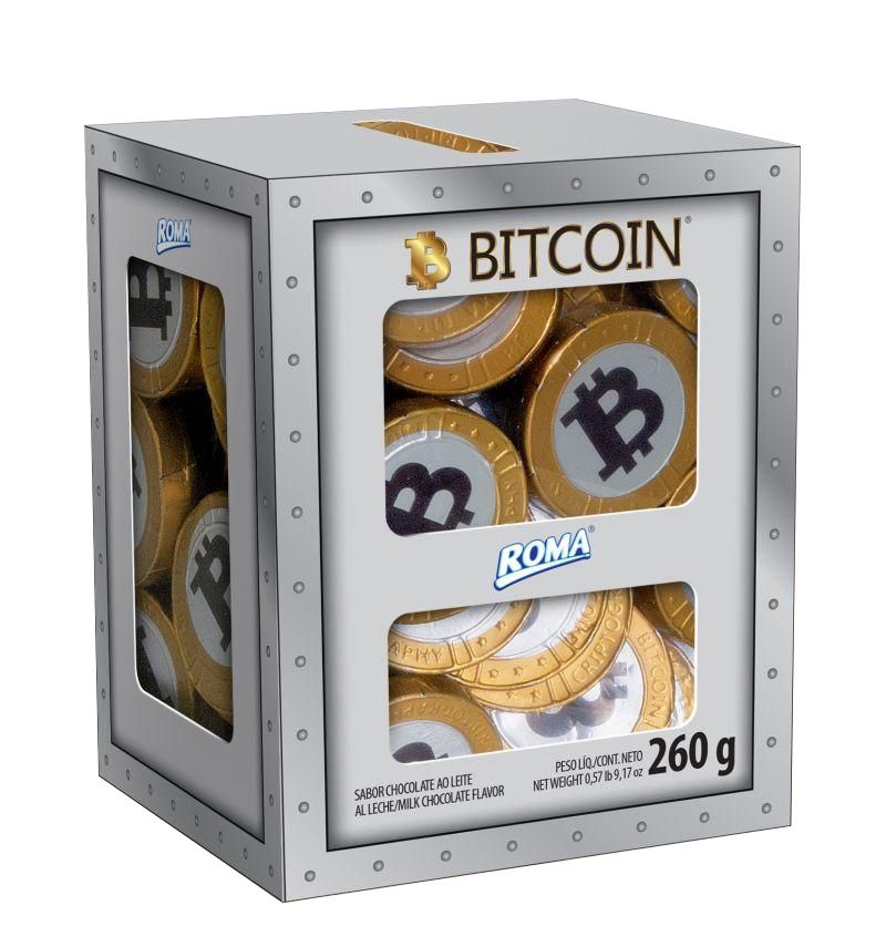 Moedas de Chocolate Bitcoin - 260g