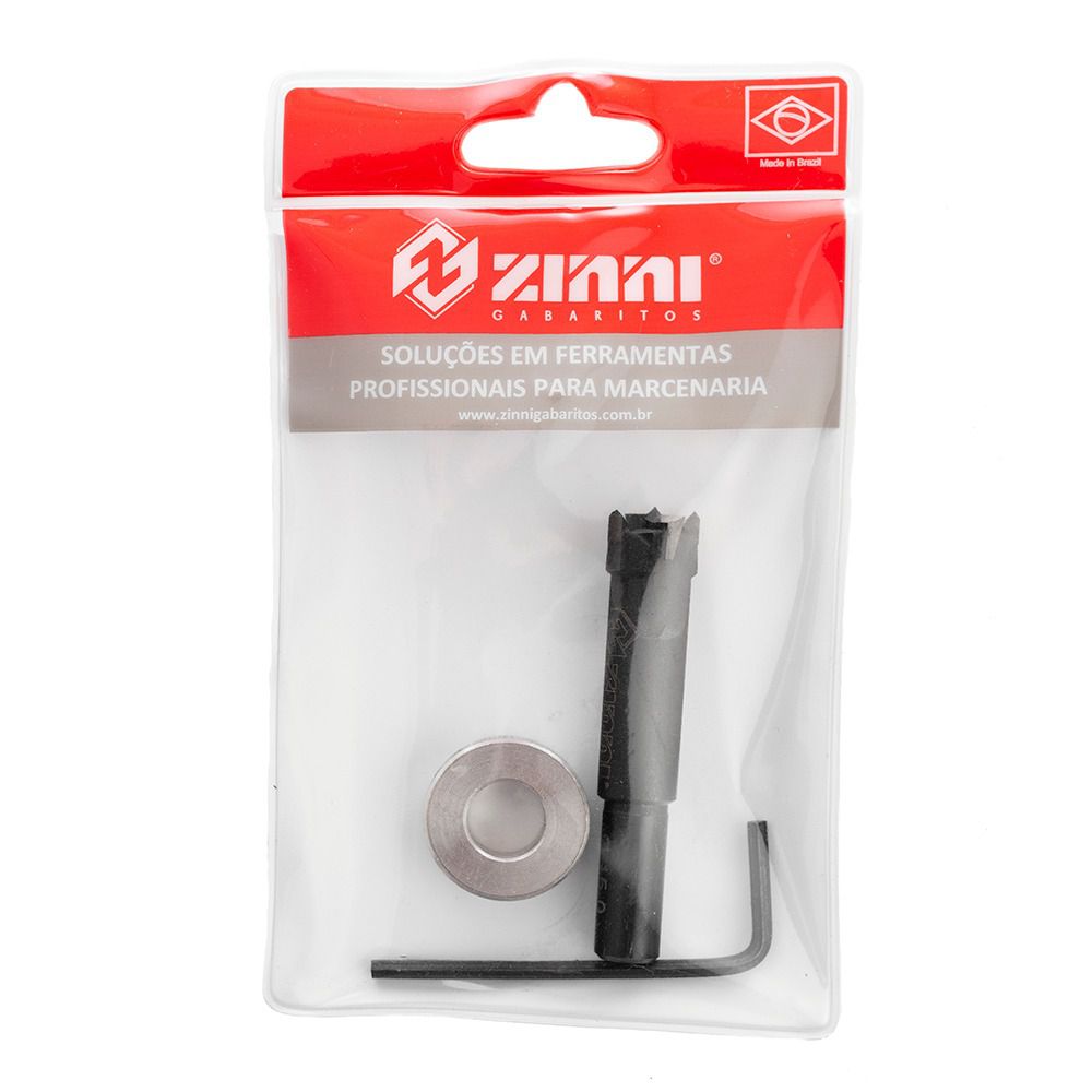 Fresa + Limitador 15mm (Minifix) - Zinni Gabaritos