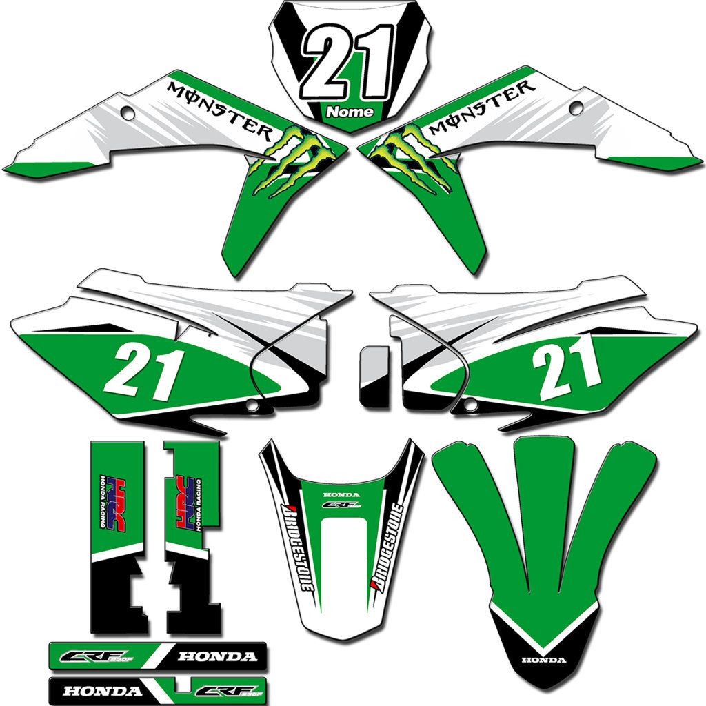 Adesivos Gráficos Crf230 2015/2019 Tanque Biker F-19 CRFB-09