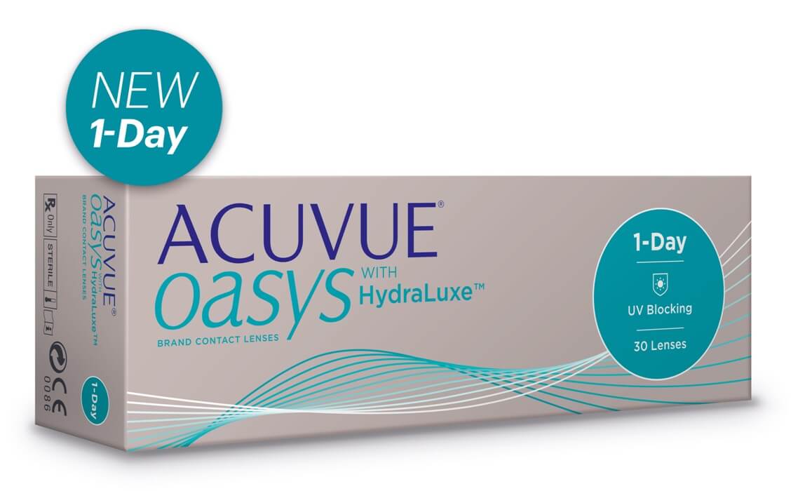 Lentes de Contato Acuvue Oasys 1 Day com Hydraluxe  - Lentes de Contato MAF