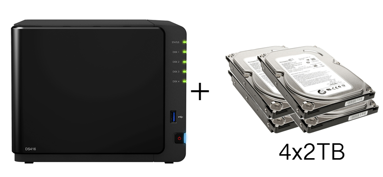HD + Case Synology DiskStation DS416 8TB - Rei dos HDs