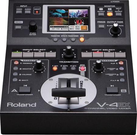 Vídeo Mixer Roland V-4ex De 4 Canais Digitais Com Efeitos