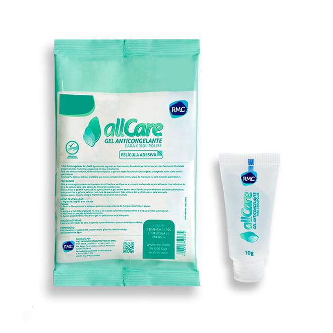 Gel Anticongelante 10g Allcare, Com Película Protetora - RMC - HB FISIOTERAPIA