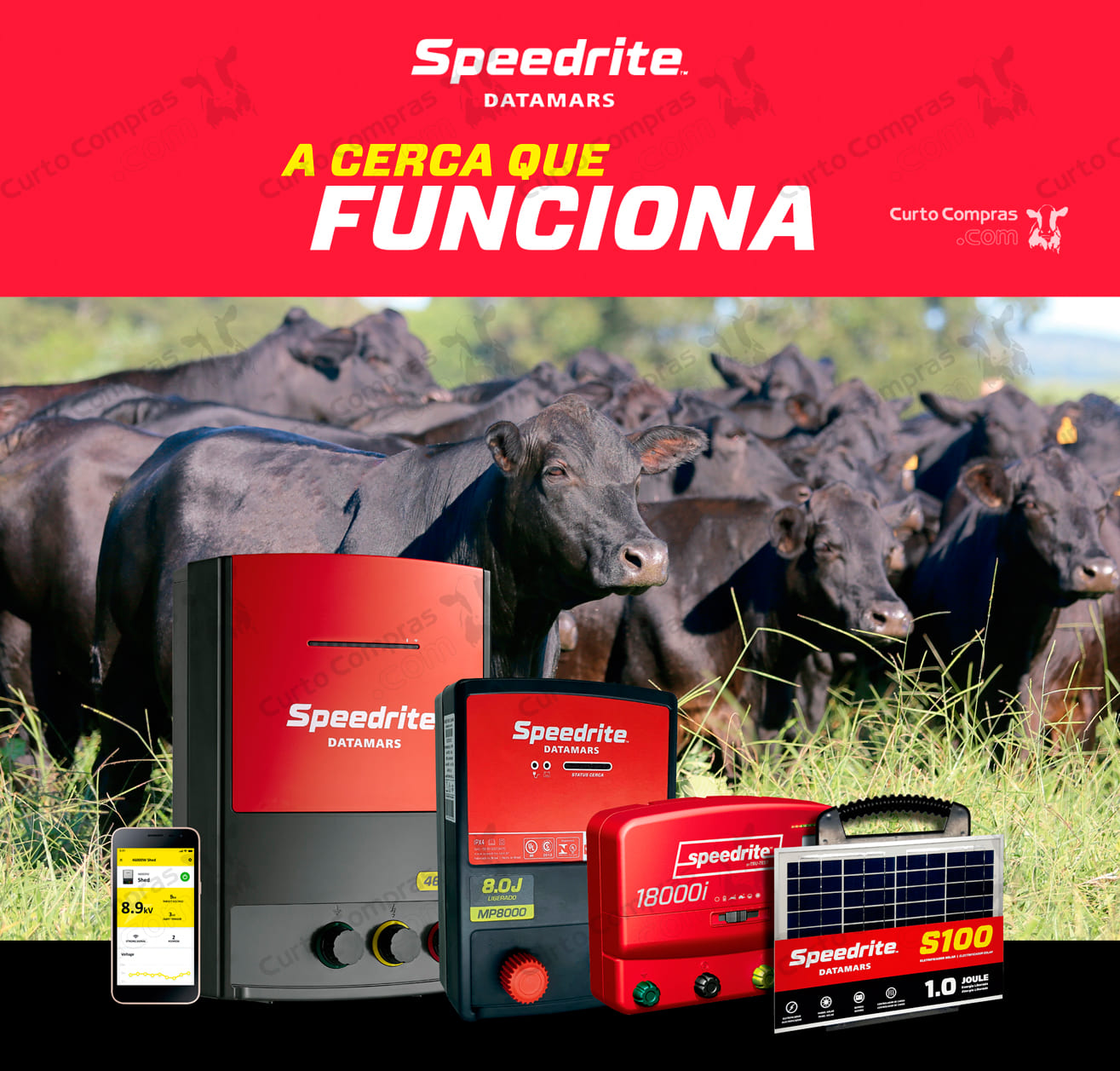 Grampo Conector Speedrite (Pacote 100 un.) - Curto Compras Rural