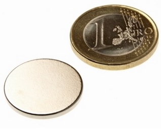 Imã de Neodímio Disco N50 20x2 mm - Polo Magnético 