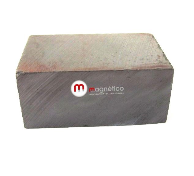 Imã de Ferrite Bloco (cerâmica) Y30 36x23,3x16 mm - Polo Magnético 