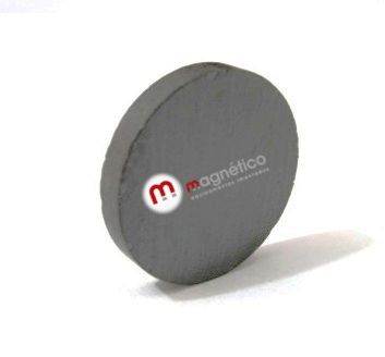 Imã de Ferrite Disco  (cerâmica) Y30 20x3 mm  - Polo Magnético 
