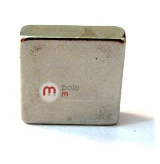 Imã de Neodímio Bloco N35 10x10x3 mm  - Polo Magnético 
