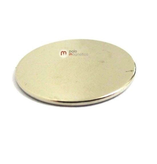 Imã de Neodímio Disco N35 20x1 mm  - Polo Magnético 