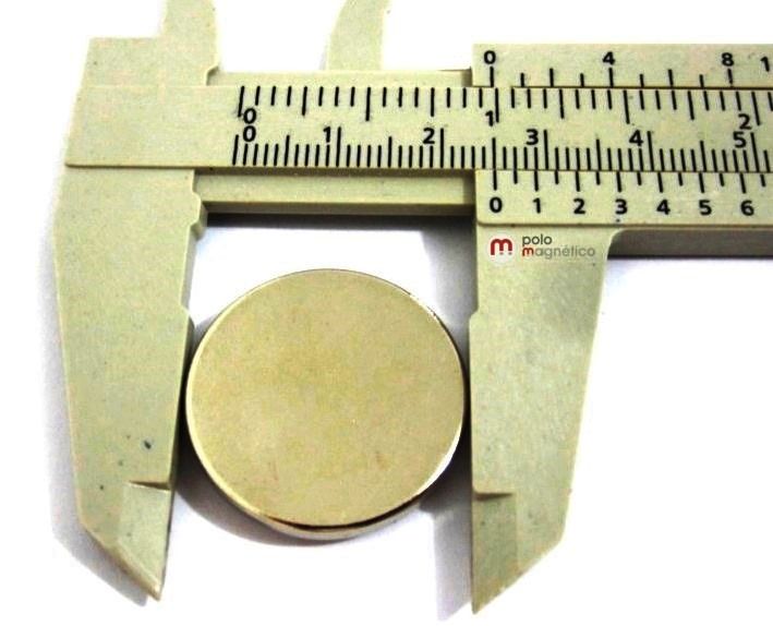 Imã de Neodímio Disco N35 25x3 mm - Polo Magnético 