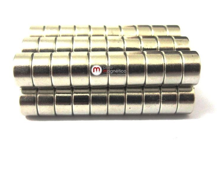 Imã de Neodímio Disco N35 6x3 mm - Polo Magnético 